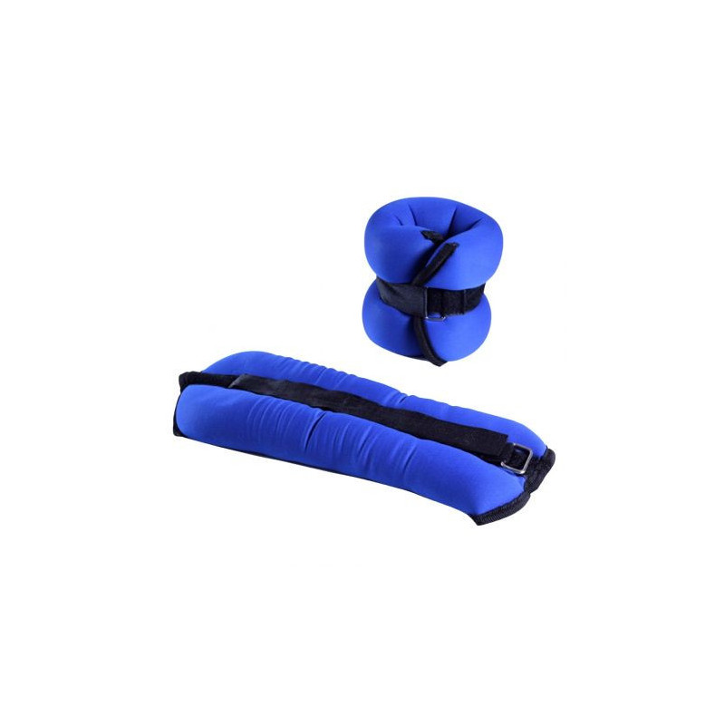 Tobilleras - Muñequeras (Par) / GymDescuento - 2 kg - azul - Neopreno