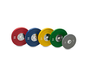 Disco Olímpico Pesa de Goma-Bumper Competición 50mm / GYMDESCUENTO
 Pesos Discos Olímpicos-Juego Completo (2x5 - 2x25kg)