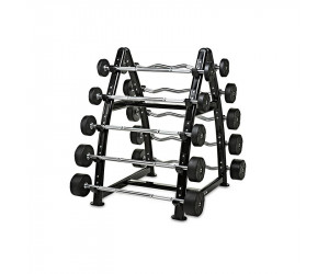 Pack Completo 10-45kg: Barras Montadas Rectas 250kg + Rack Almacenaje    / GYMDESCUENTO