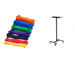 Complete Pack: Resistance Bands + Storage Rack / GYMDESX