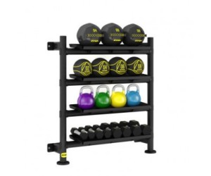 Rack-Soporte Almacenaje Estanteria de Accesorios Gimnasio Universal (A Pared) | Profesional Pro / ZIVA