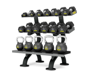 Mancuernero-Rack Soporte Almacenaje de Mancuernas+Kettlebells | Profesional Pro / ZIVA