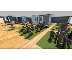 Professional Gym Pack: Complete Pin Loaded Machine Gym + Spinning on Grass 1500 m² / DHZ