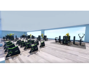 Gym Pack: Complete Professional Gym with Selectorized Machines + Spinning 1500 m² / DHZ