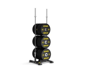 Rack-Support Storage of Olympic Discs + Olympic Bars on Wall | Professional Pro / ZIVA