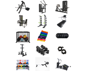 Pack Gimnasio: Gimnasio Profesional Esencial Básico 100 m2 / DHZ